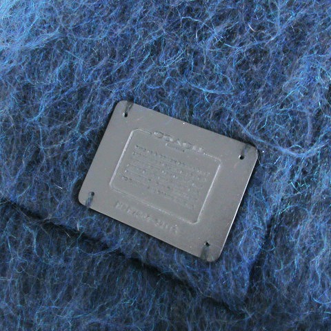 コーチ COACH 美品 マフラー ストール フリンジ アルパカ モヘヤ混