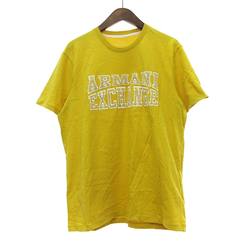 アルマーニエクスチェンジ プリントロゴTシャツ 黄色 サイズM