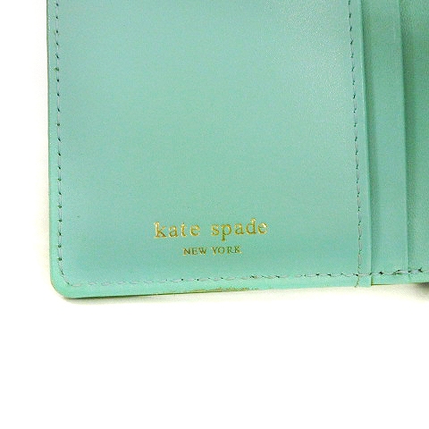 Kate Spade グリーン 二つ折り財布 ケイトスペードニューヨーク kate spade new york ケイト