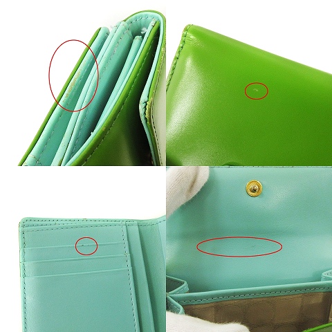 ケイトスペード KATE SPADE 財布 二つ折り ウォレット レザー グリーン