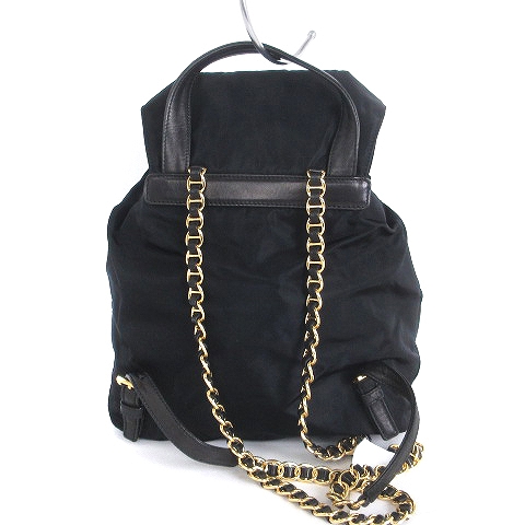 プラダ PRADA リュックサック デイパック バックパック 巾着 三角  