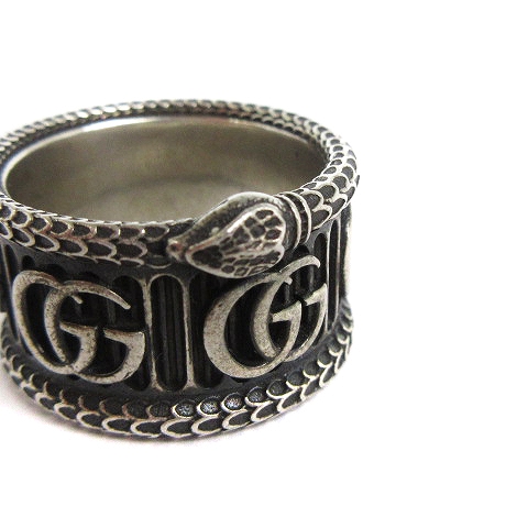 GUCCI ダブルGリング　20号 ユニセックス♪【国内発送☆GUCCI】ダブルG フラワー リング
