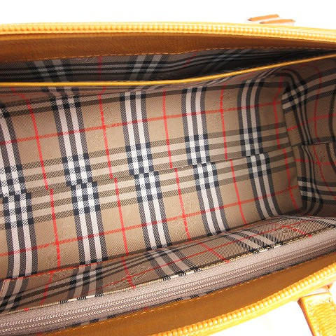 □新品同様□ BURBERRY バーバリー でか シャドーホース レザー 二  