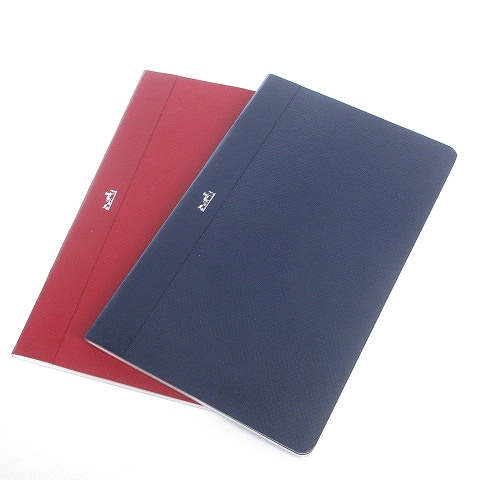 エルメス HERMES 小型手帳 メモ帳 ノート 文房具 2点セット 赤 紺  