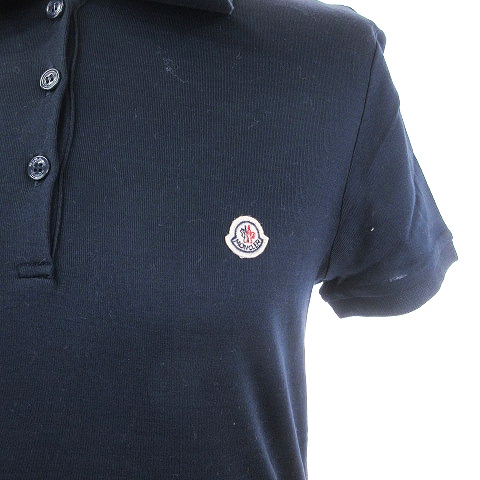 モンクレール MONCLER ポロシャツ 半袖 ロゴ刺繍 ワッペン コットン