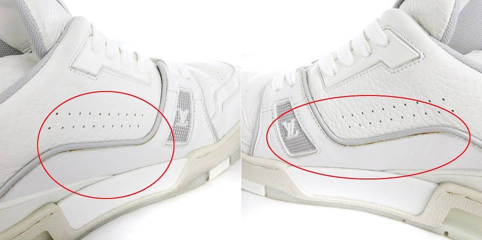 ⚫️Louis Vuitton ホワイト スニーカー● LOUIS VUITTON 新品同様 S品 ルイヴィトン 2023 LV Trainer