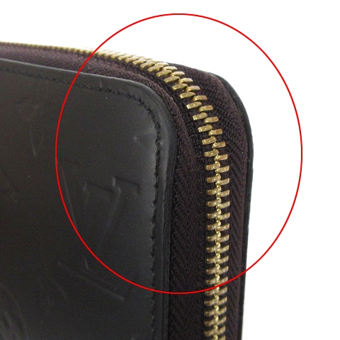 ルイヴィトン LOUIS VUITTON ヴェルニ マッドブラック ジッピー  