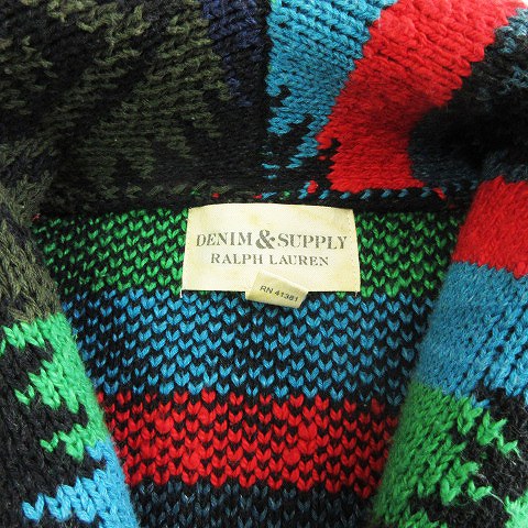 デニムアンドサプライラルフローレン ショールカラーカーディガン