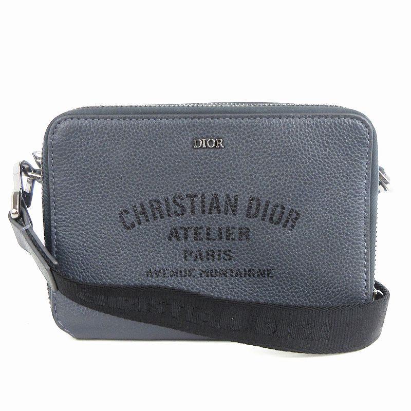ディオール Dior 美品 アトリエ ミニ カメラバッグ ショルダー 斜 