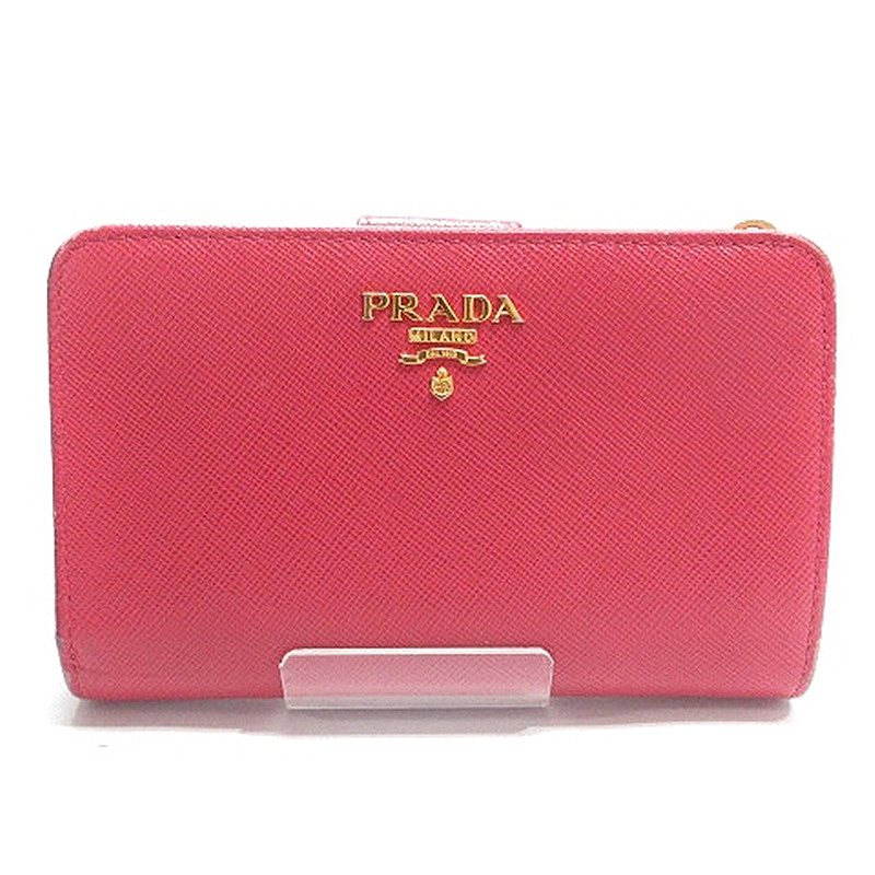 m*o様 PRADA サフィアーノレザー 二つ折り財布 ピンク PRADA 二つ折り財布 ピンク サフィアーノレザー