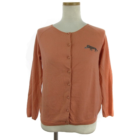 サリースコット Sally Scott ニット カーディガン 長袖 猫 刺繍  