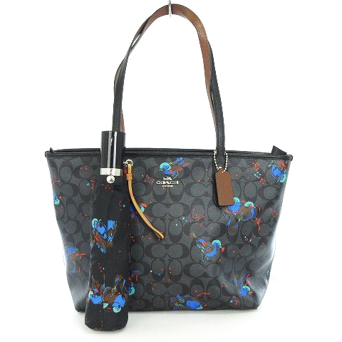 コーチ COACH 2点セット トートバッグ シグネチャー ワンショル レザー 