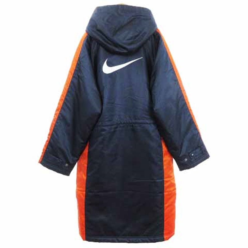 ナイキ NIKE ベンチコート ロング丈 中綿 フード ジップアップ 