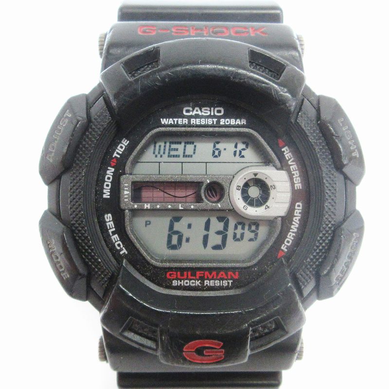 G shock　Gulfman デジタル腕時計 ブラック CASIO G-SHOCK ガルフマンデジタル腕時計 ブラック - メルカリ