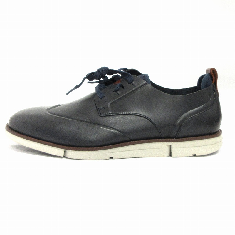クラークス clarks TRIGENIC レザーシューズ スニーカー 21951 紺 