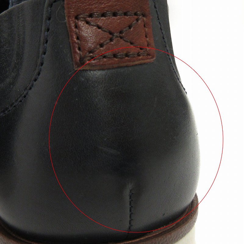 クラークス clarks TRIGENIC レザーシューズ スニーカー 21951 紺 