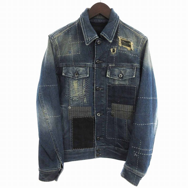 ディーゼル DIESEL D-JIM デニムジャケット Gジャン パッチワーク 