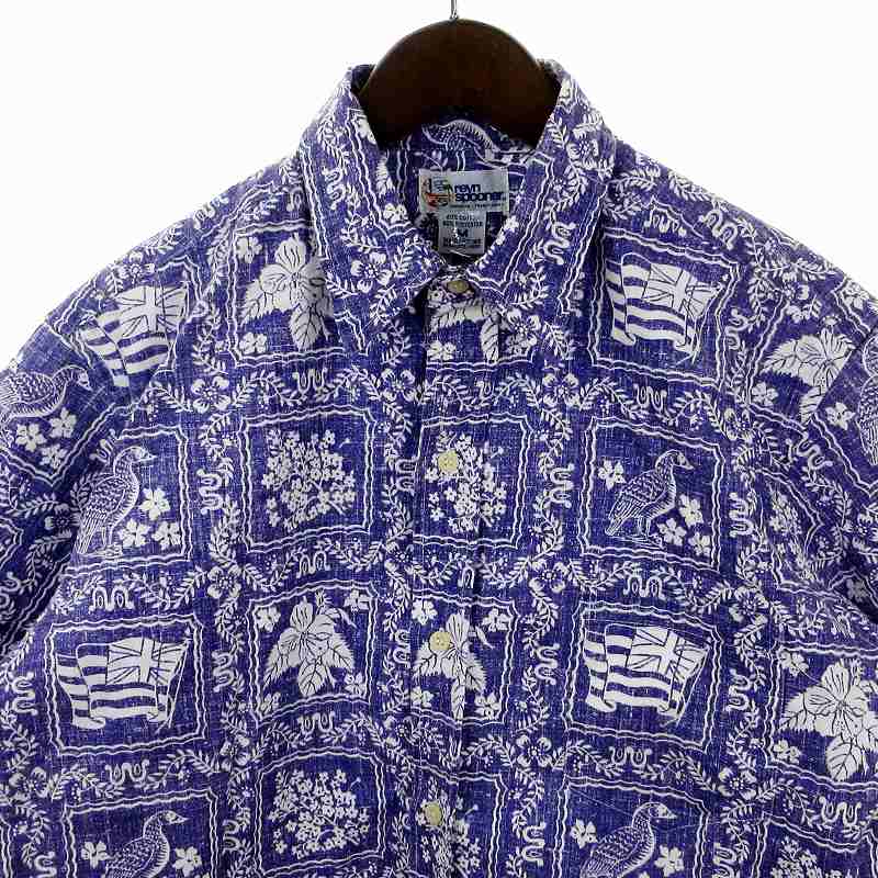 古着　Reyn Spooner アロハシャツ 半袖 サイズL reyn spooner レインスプーナー REYN SPOONER 半袖 フルオープン