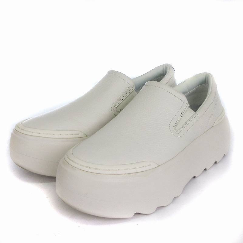 アグ UGG 美品 MARIN MEGA SLIP ON スリッポン スニーカー 厚底 レザー 