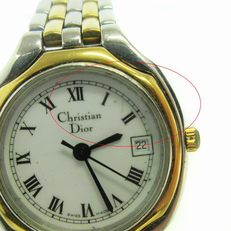 稼動品　クリスチャンディオール　コンビカラー　デイト　ラウンド　腕時計 楽天市場】【ウォッチ】Christian Dior クリスチャン ディオール