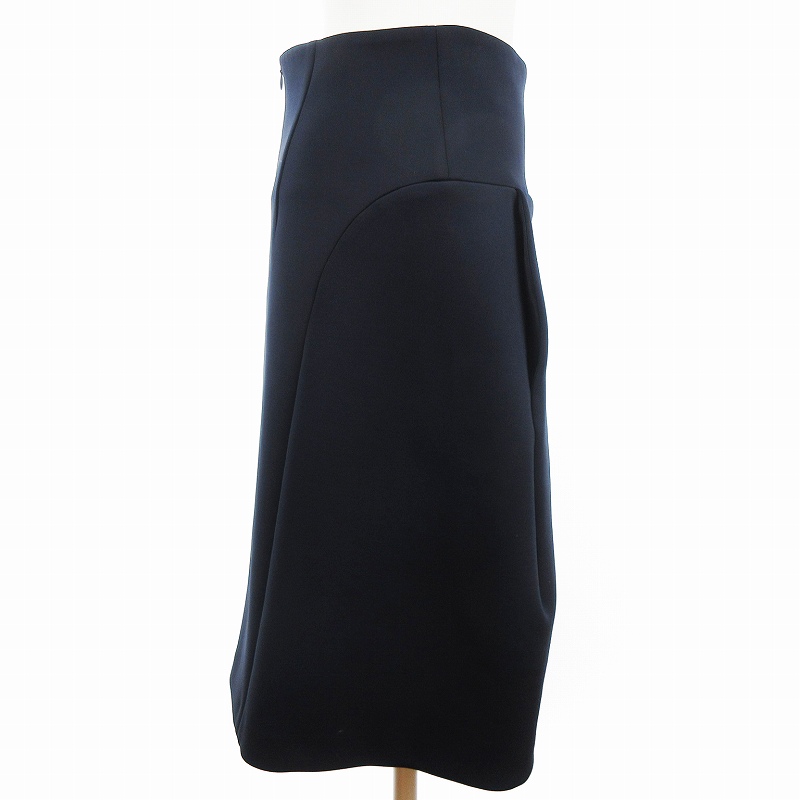 ジルサンダー JIL SANDER 台形スカート ひざ丈 ダンボールニット 