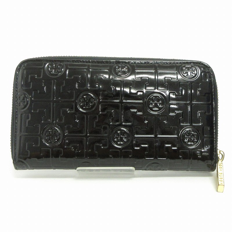 トリーバーチ TORY BURCH 長財布 ウォレット 小銭入れ エナメル ロゴ 
