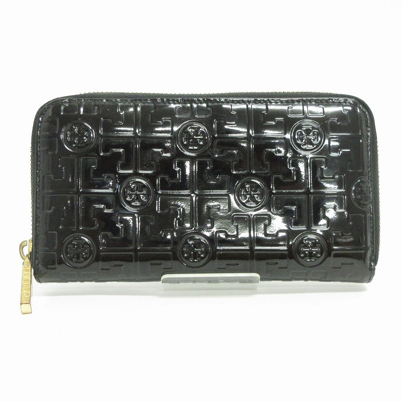 トリーバーチ TORY BURCH 長財布 ウォレット 小銭入れ エナメル ロゴ 