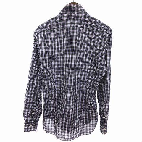 バルバ　DANDYLIFE デニムシャツ　ホリゾンタルカラー黒 38 BARBA バルバ DANDYLIFE デニムシャツ ホリゾンタルカラー黒 38 BARBA