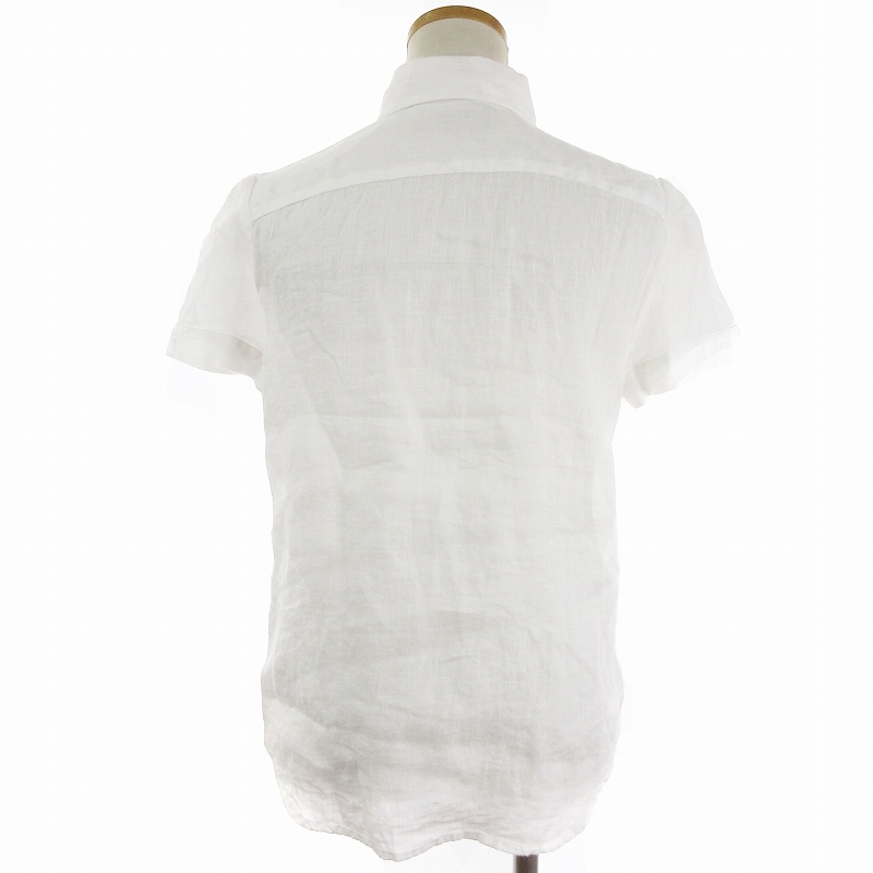 ラルフローレン リネン 半袖シャツ 白 XS