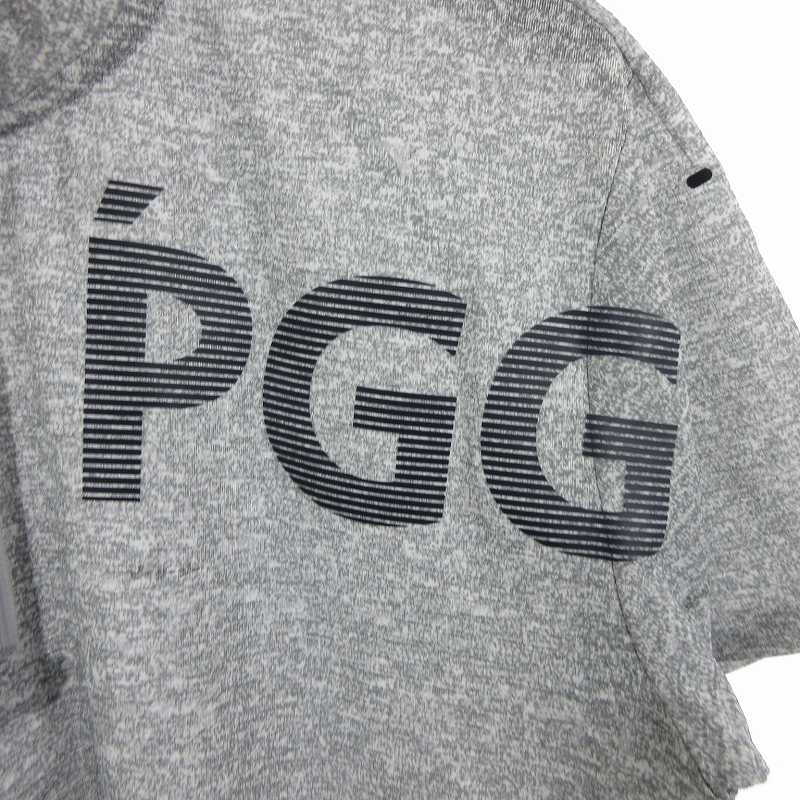 ピージージー PGG 四角く パーカー ブルー ゴルフ ゴルフウェア