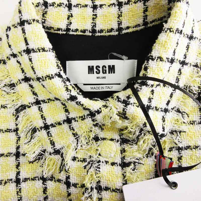 未使用品 エムエスジーエム MSGM 21AW タグ付き シャツ ジャケット 