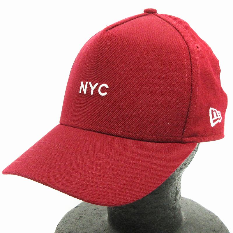 NYCロゴ 赤 ベースボールキャップ限定モデル ニューエラ NEW ERA キャップ 帽子 NYC ロゴ 刺しゅう レッド 赤