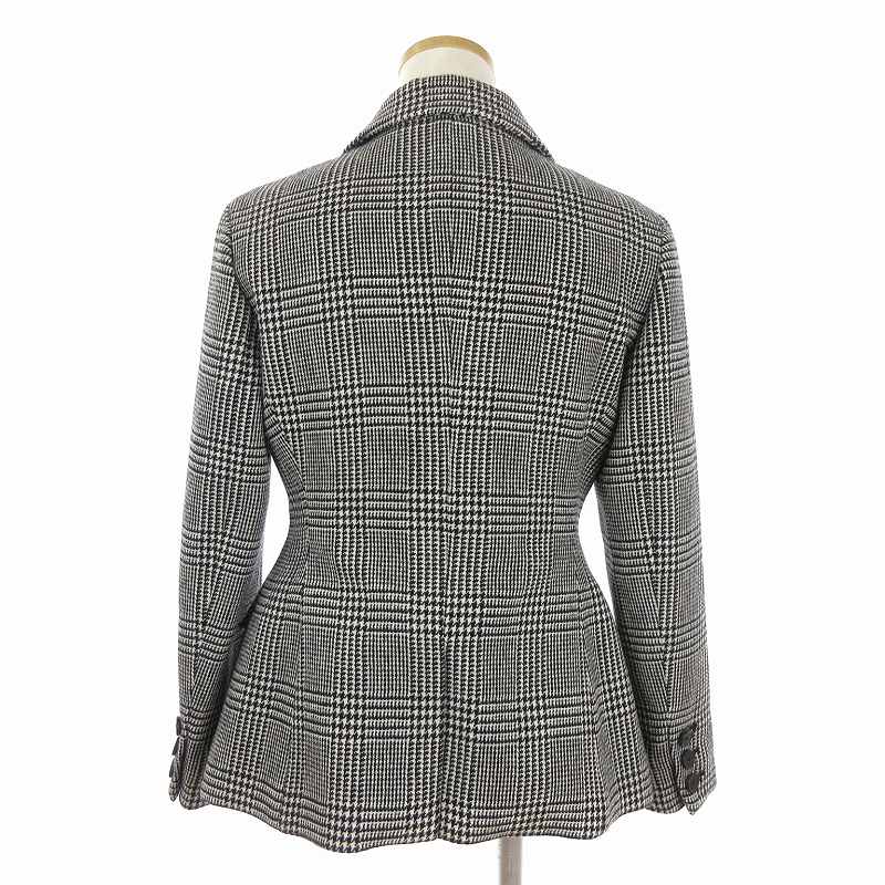 Christian Dior リネンテーラードジャケット チェック/HW492 Christian Dior リネンテーラードジャケット チェック/HW492
