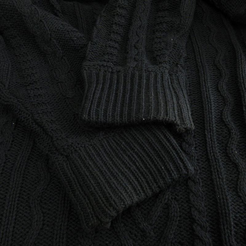 1PIU1UGUALE3 ケーブルニットセーター 1piu1uguale3 ドロップ