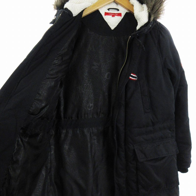 【美品】TOMMY GIRL/トミーガール　ダウンコート　黒/ブラック　良品ジャケット　送料込み トミーガール tommy girl ダウンジャケット アウター 長袖 フード