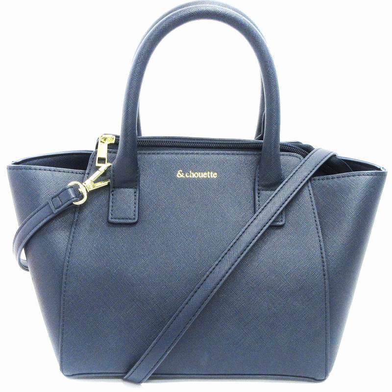 &chouette 2wayバックネイビーレディースショルダー・ハンドバッグ &chouette 2wayバックネイビーレディースショルダー・ハンドバッグ