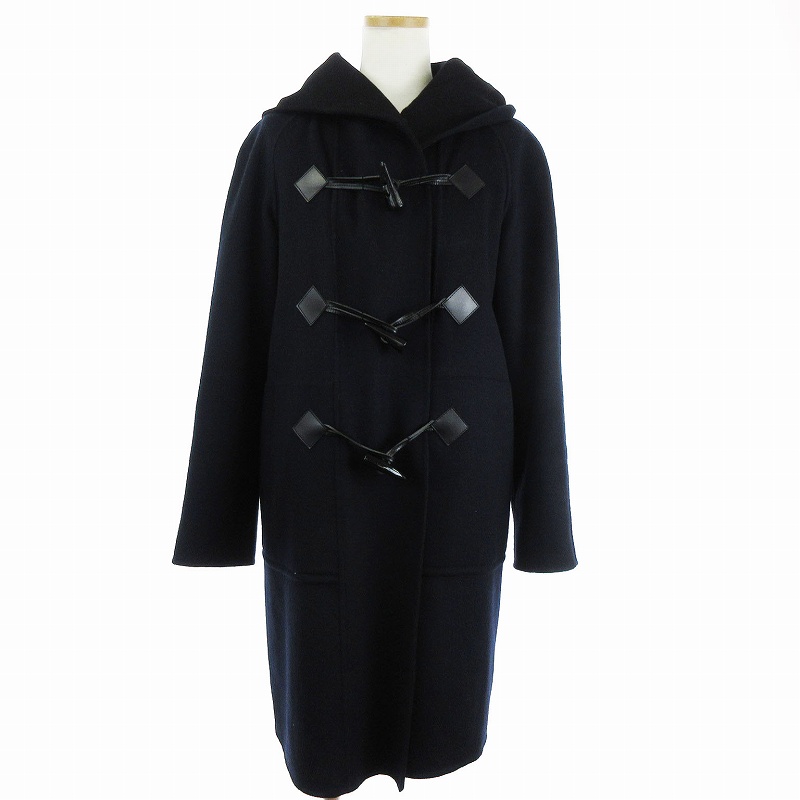 自由区 からい フード付きコート ネイビー 