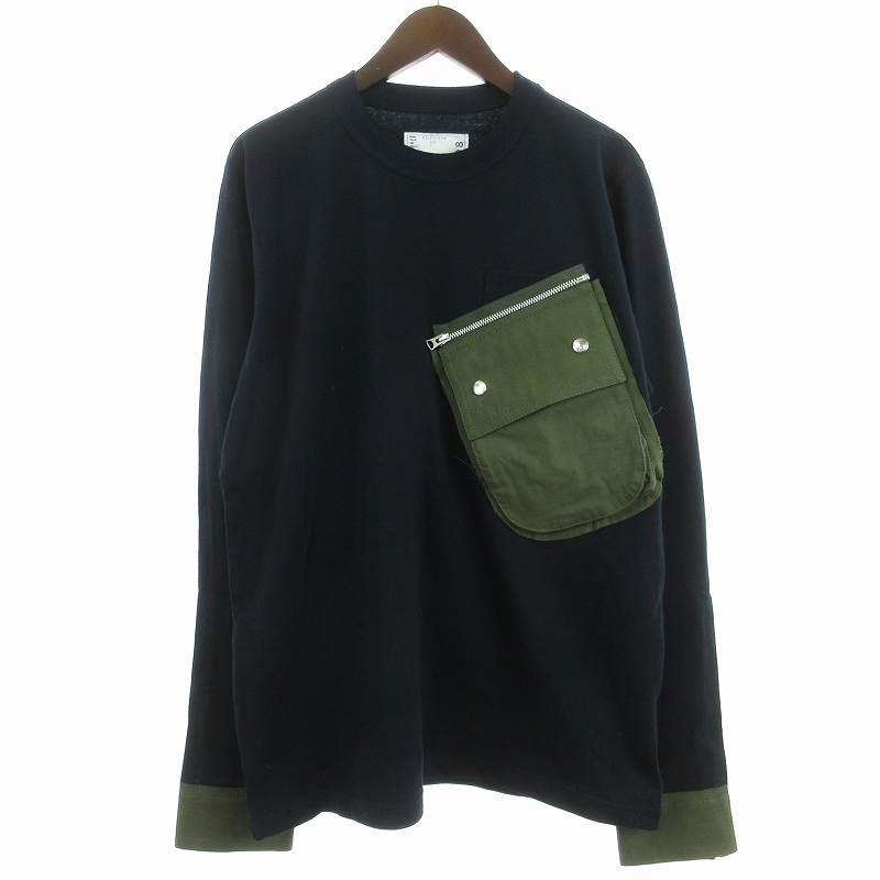 未使用品 サカイ sacai 21AW タグ付き Cotton Long Sleeve T-Shirt T 