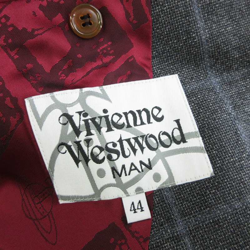☆Vivienne Westwood Manグレー ジャケット 44☆ 中古・古着通販】Vivienne Westwood man (ヴィヴィアン ウェスト
