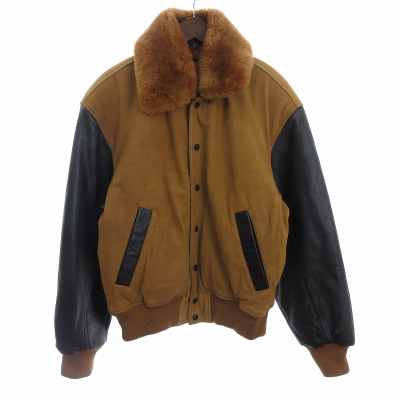 ミスタージュンコ Mr.JUNKO レザージャケット 長袖 ファー ロゴ 2434