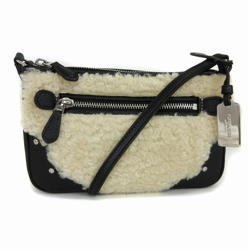 コーチ COACH スモールライダー ポシェット ボア レザー ショルダー 