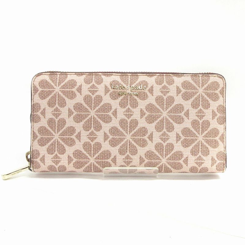 ケイトスペード KATE SPADE 長財布 ウォレット 小銭入れ 総柄 