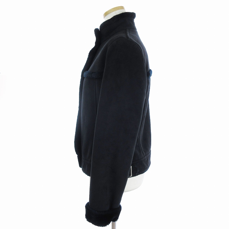 クレージュ courreges ジャケット ブルゾン スタンドカラー スエード調 