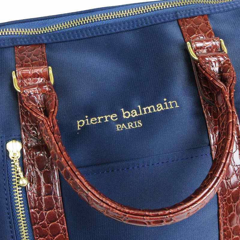 美品 ピエールバルマン パリス PIERRE BALMAIN PARIS ボストンバッグ