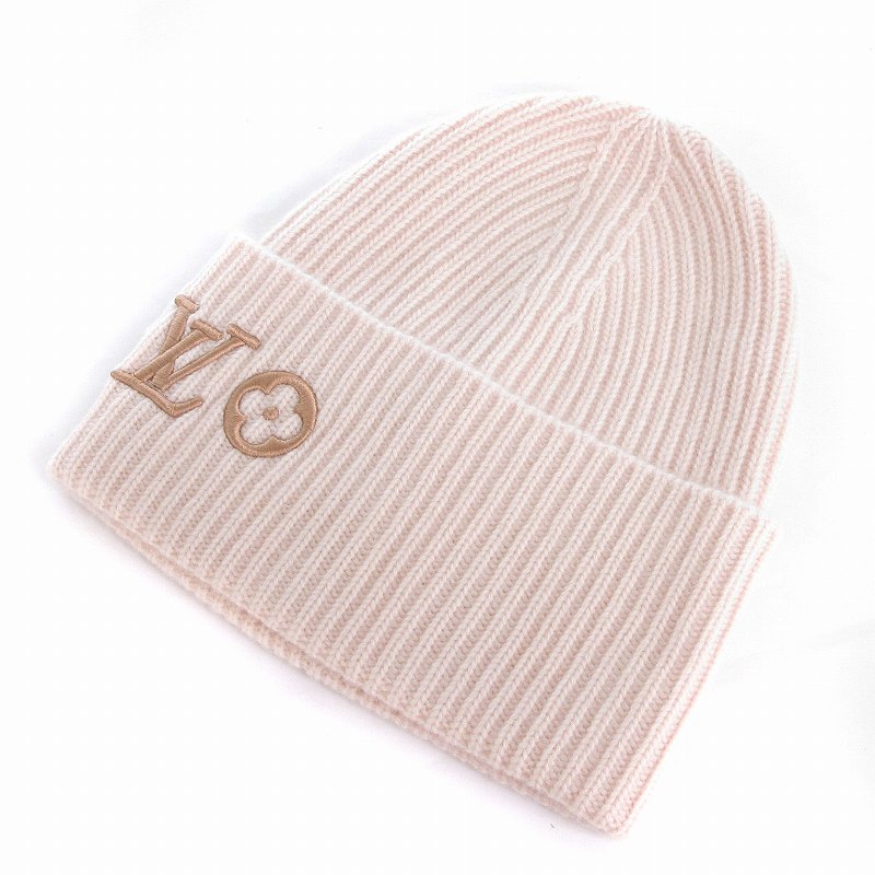 ルイヴィトン LOUIS VUITTON 美品 ビーニー LV ヘッドライン ニット  