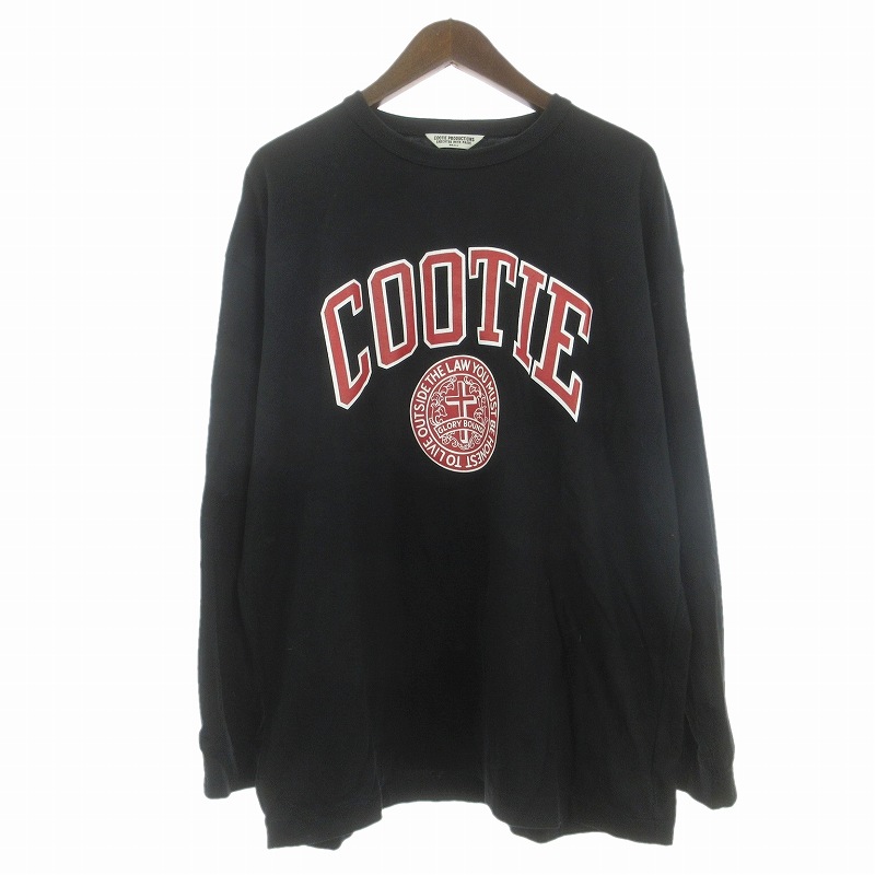 COOTIE ブラック Lサイズ 長袖カットソークーティー