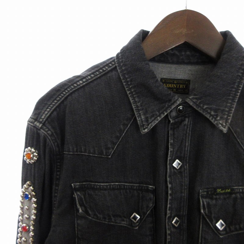 キャピタル kapital 美品 KOUNTRY ウエスタンシャツ 長袖 デニム 