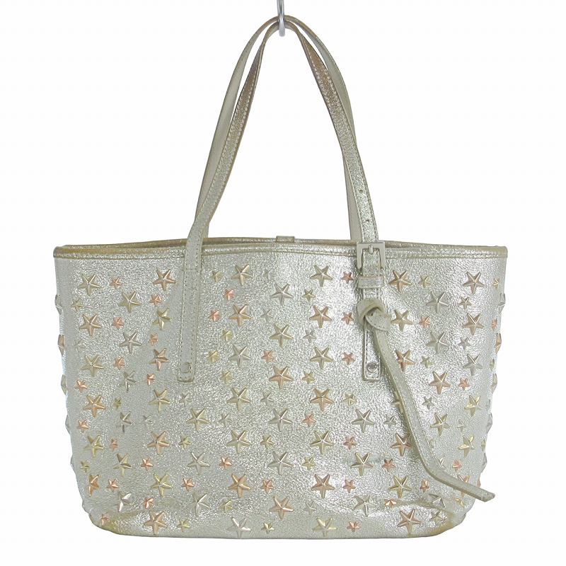 ジミーチュウ JIMMY CHOO サシャS トートバッグ 星 スタースタッズ 