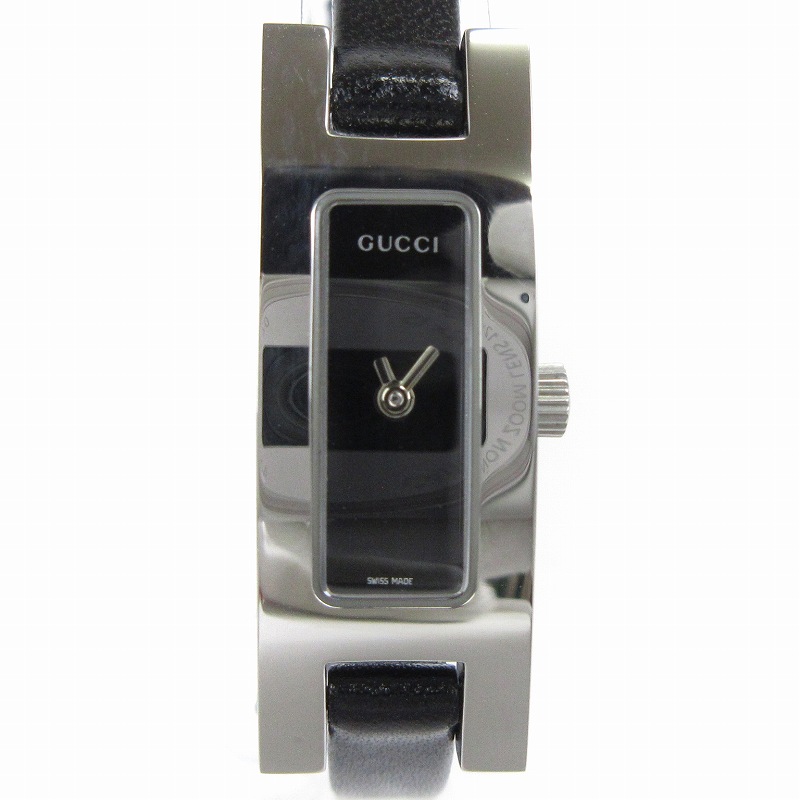 グッチ GUCCI 腕時計 アナログ クオーツ スクエアフェイス 3900L 黒 