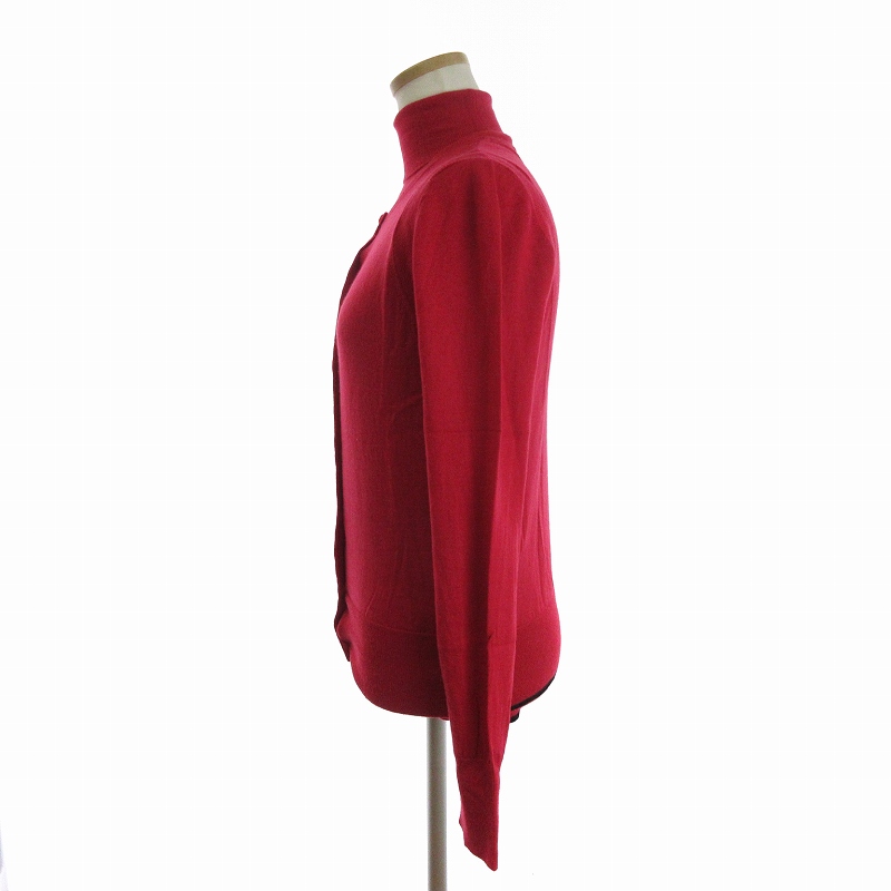 美品☆Paul Smith BLACK 異素材ボタン カーディガン 薄手 ウール Paul